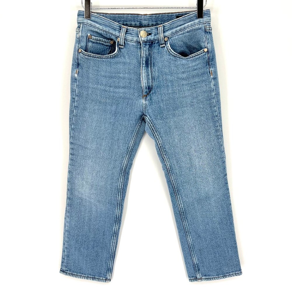 Rag‎ & Bone Cozy Fleece Boy Jeans Ankle Crop Mid-Rise W25301374CZY Size 24
